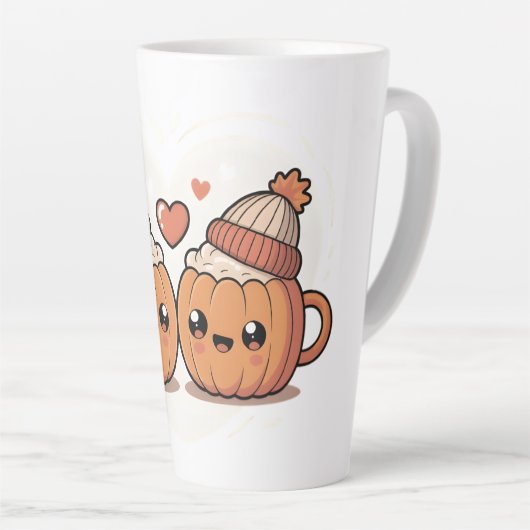 Cute Pumpkin Couple Mugs (Angle droit)