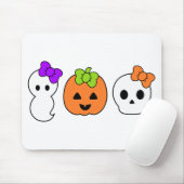 Cute Pumpkin, Ghost en Skull Muismat (Met muis)
