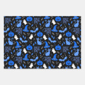 Cute Pumpkin Ghost Halloween Pattern Inpakpapier Vel (Voorkant 3)