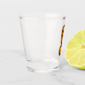 Cute Pumpkin Halloween Exclamation Shot Glass Shot Glas (Links)