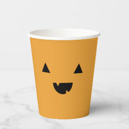 Cute Pumpkin Halloween Papieren Bekers