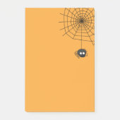 Cute Pumpkin Halloween Spiderweb Post its Post-it® Notes (Voorkant)