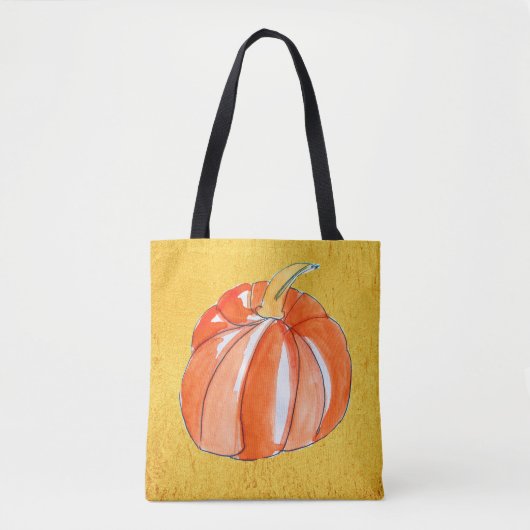 Cute Pumpkin-herfst in de herfst Draagtas (Voorkant)