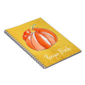 Cute Pumpkin-herfst in de herfst Notitieboek (Rechterzijde)