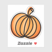 Cute Pumpkin-illustratie Sticker (Vel)