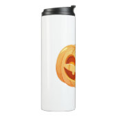 Cute Pumpkin Jack O Lantern Turtle Sea Halloween C Thermosbeker (Gedraaid links)