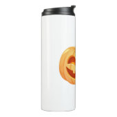 Cute Pumpkin Jack O Lantern Turtle Zee Halloween C Thermosbeker (Gedraaid links)