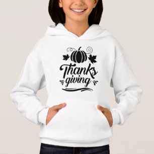 Cute Pumpkin met Text Thanksgiving Typografie