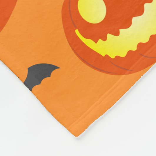 Cute Pumpkin Patterned Fleece Deken (Hoek)