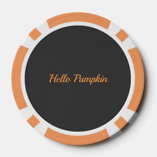 Cute Pumpkin Poker Chips (Achterkant)