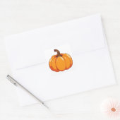 Cute Pumpkin Vierkante Sticker (Envelop)