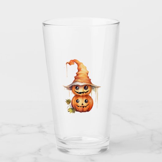 Cute Pumpkins Sticker Glas (Voorkant)