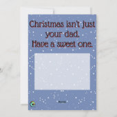 CUTE PUNK CHRISTMAS Red Holiday Kaart (Achterkant)