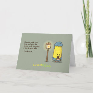 Cute & Punny Confucius Motivational Quote Kaart