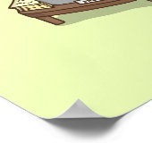 Cute Punny NSFW Cartoon Corn Concuss Poster (Hoek)