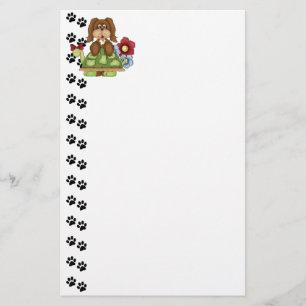 Cute Pup Turtle Stationery Briefpapier