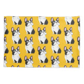 Cute Pup, yellow Kussensloop (Achterkant)