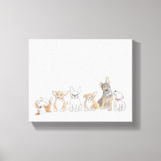 Cute puppies canvavs canvas afdruk (Voorkant)