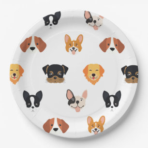 Cute Puppies Dog Birthday  Papieren Bordje