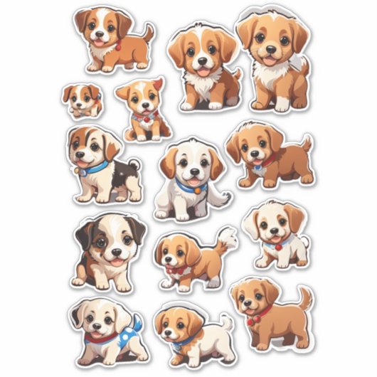 Cute Puppies Mega Sticker Bundle (Devant)