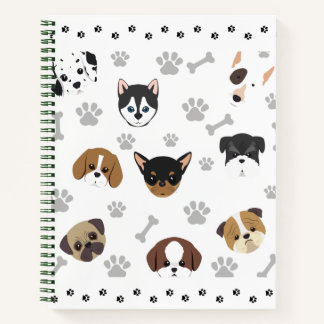 Cute Puppies Pattern Notitieboek - Hondenliefhebbe