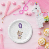 Cute Puppy, assiettes de papier de 2e anniversaire (Fête)