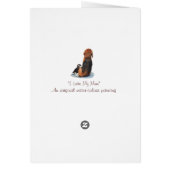 Cute puppy beagle cuddling mum dog (Achterkant)