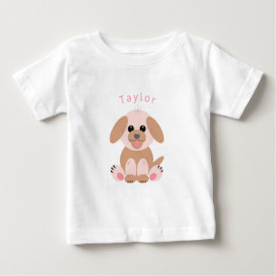 Cute Puppy Cartoon Aangepast neutraal pastel