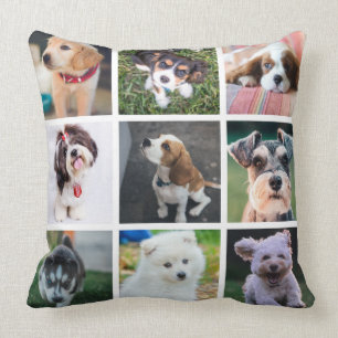 Cute Puppy Collage Kussen