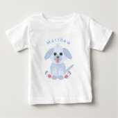 Cute Puppy Dog Cartoon Aangepast roze pasta (Voorkant)