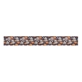 Cute Puppy Dog Halloween Celebration Grosgrain Lint