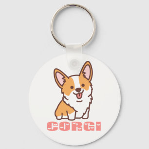 Cute Puppy Dog Mam Gift Pembroke Corgi Sleutelhanger