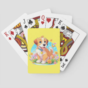 Cute Puppy Dog Pokerkaarten