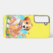 Cute Puppy Dog Samsung Galaxy Hoesje (Achterkant horizontaal)