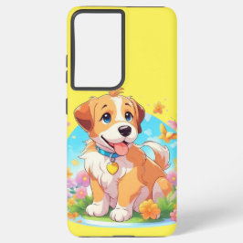 Cute Puppy Dog Samsung Galaxy Hoesje