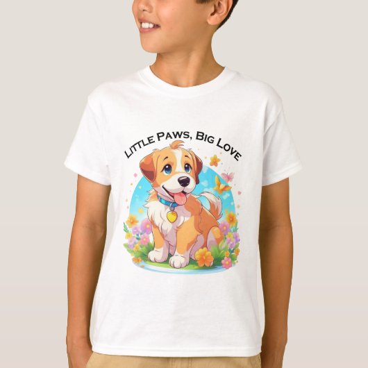 Cute Puppy Dog T-shirt (Voorkant)