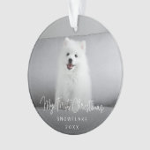 Cute Puppy Dog voor eerste kerstdag Ornament (voorkant)