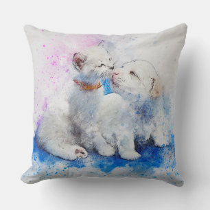 Cute Puppy en Kitten Kussen