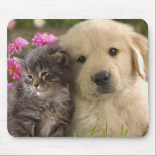 Cute Puppy en Kitten Muismat