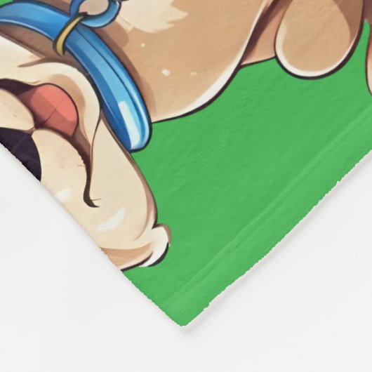 Cute Puppy Fleece Blanket (Hoek)