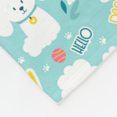 Cute Puppy Fleece Deken (Hoek)