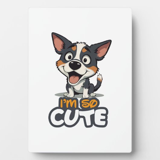 cute puppy fotoplaat (voorkant)