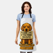 Cute Puppy, Funny Dog Lover Quote Schort (Gedragen)