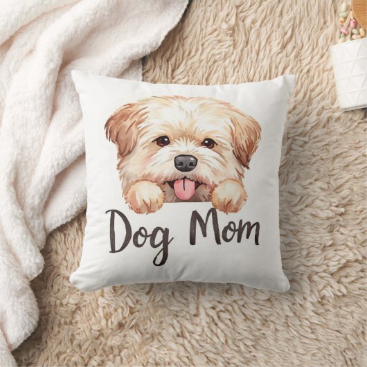 Cute Puppy Hond Moeder Design  Kussen (Deken)