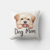 Cute Puppy Hond Moeder Design  Kussen (Voorkant)