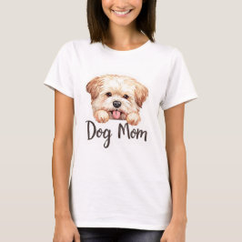 Cute Puppy Hond Moeder Design T-shirt