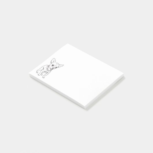 Cute Puppy Hondenliefhebber Chihuahua Post-it Note (Schuin)