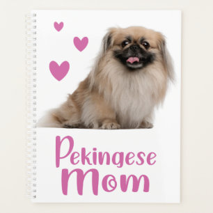 Cute Puppy Hondenliefhebber mam Gift Pekingese Planner