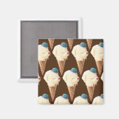 Cute Puppy Ice Cream Magneet (Voorkant / Achterkant)