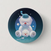 Cute Puppy Ice Shaver Ronde Button 5,7 Cm (Voorkant)